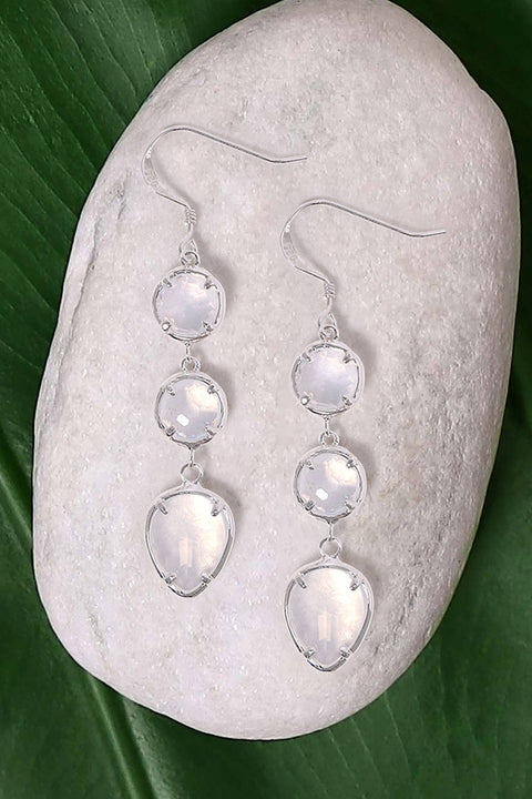 Moonstone Crystal Alicia Earrings - SF