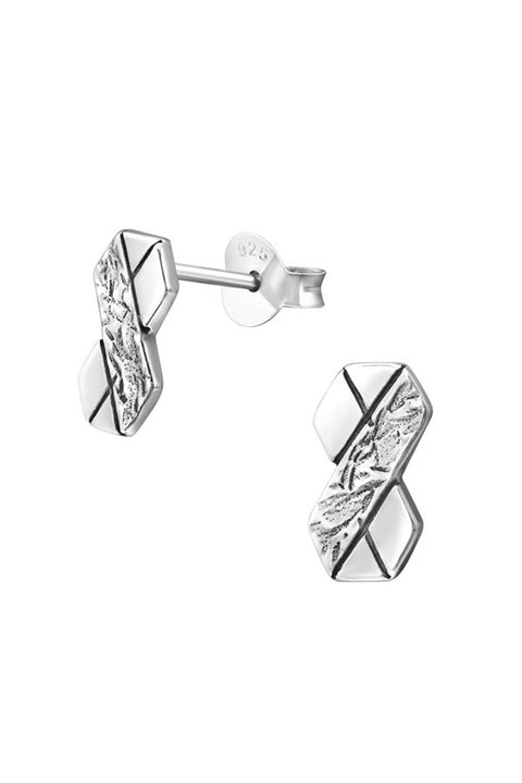 Sterling Silver Infinity Ear Studs - SS