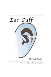 Sterling Silver Wave Ear Cuff - SS
