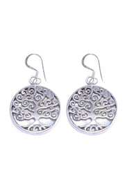 Mother Of Pearl Tree Drop Earrings - SF