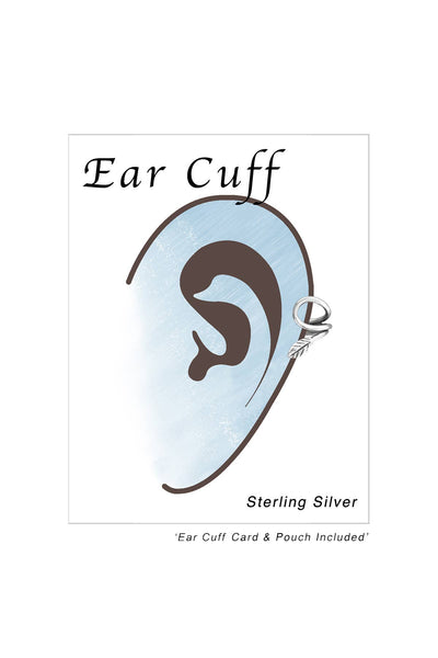 Sterling Silver Leaf Ear Cuff - SS