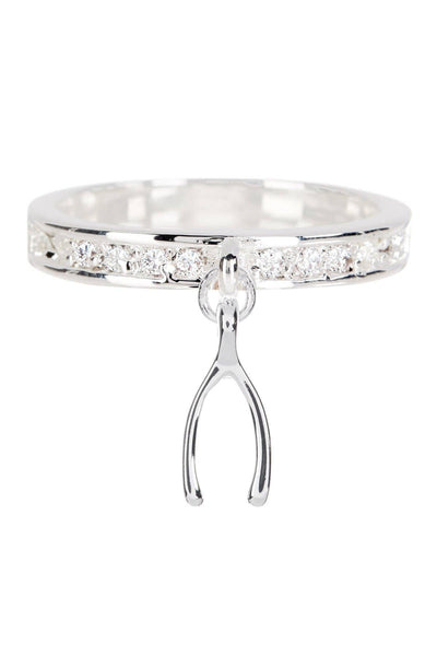 Wishbone Moveable Charm Ring - SF