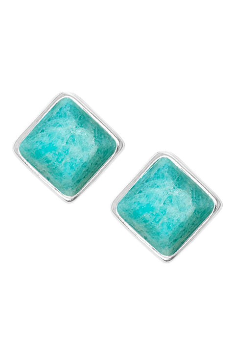 Amazonite Rachel Post Earrings - SF