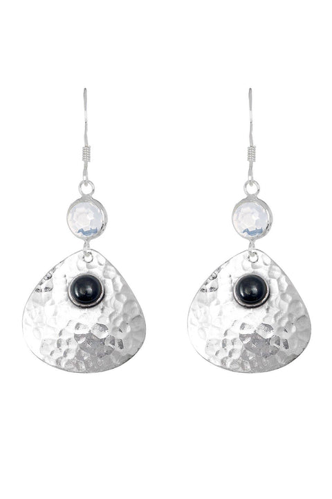 Moonstone Crystal Drop Earrings - SF