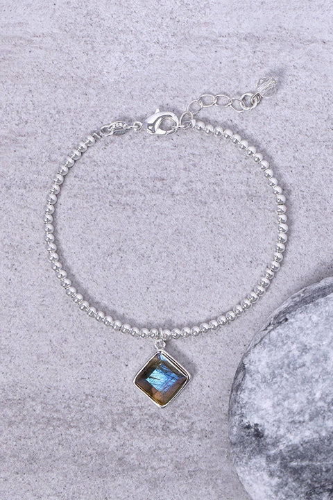 Labradorite & Beaded Charm Bracelet - SF