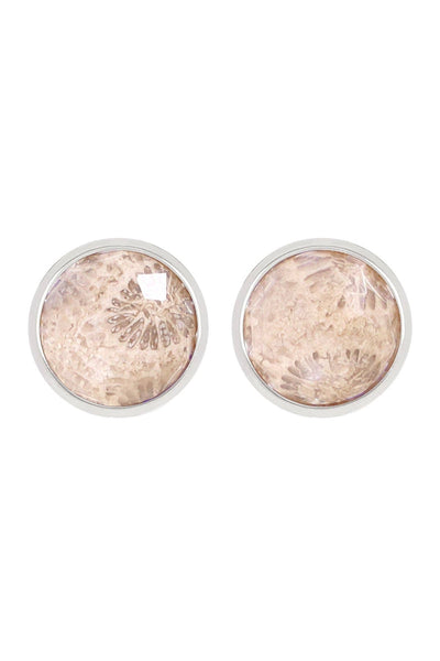 Lily Fossil Post Earrings - SF