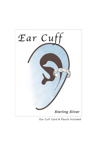 Sterling Silver Leafs Ear Cuff - SS