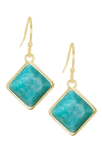 Amazonite Rachel Drop Earrings - GF