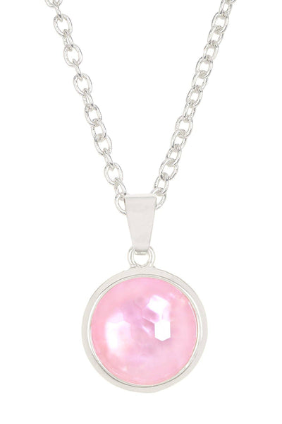 Pink Mother Of Pearl Necklace - SF