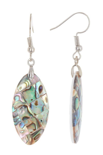 Abalone Shell Drop Earrings - SF