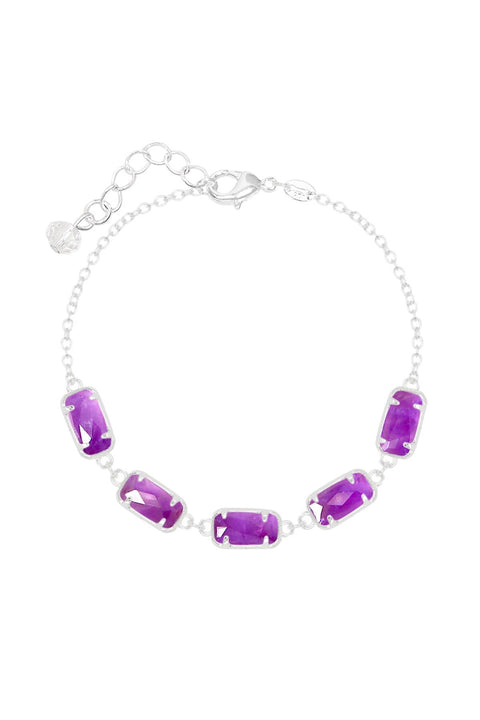 Amethyst Link Bracelet - SF