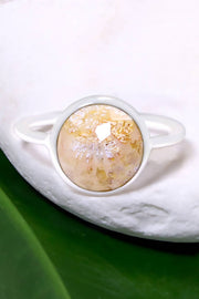 Lily Fossil Round Ring - SF