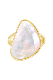Mother Of Pearl Statement Ring - GF