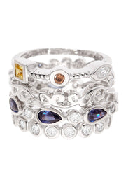 CZ Stack Ring Set - SF