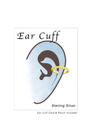 Sterling Silver Textured Ear Cuff - VM
