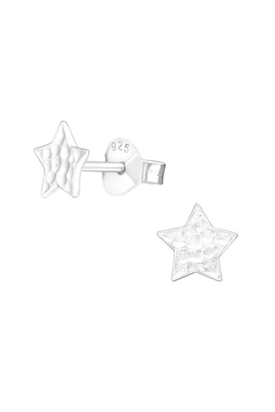 Sterling Silver Star Ear Studs - SS
