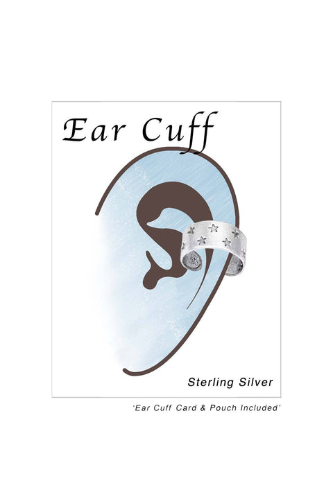 Sterling Silver Stars Ear Cuff - SS