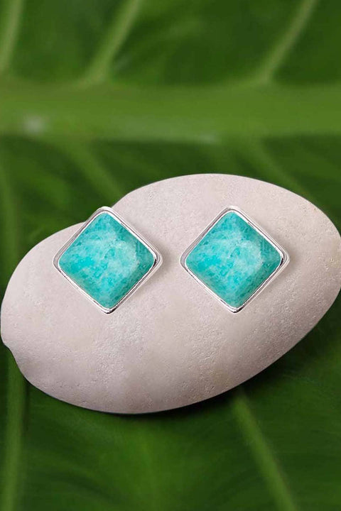 Amazonite Rachel Post Earrings - SF