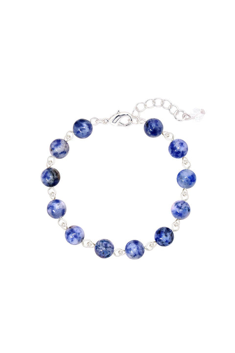 Lapis Mala Beads Bracelet - SF