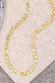 14k Gold Plated 2mm Curb Chain - GP