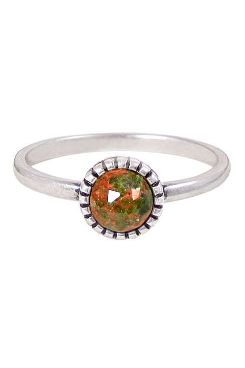 Unakite Petite Ring - SF