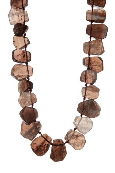 Smoky Quartz Statement Necklace - GF