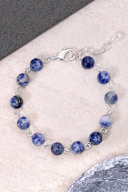 Lapis Mala Beads Bracelet - SF