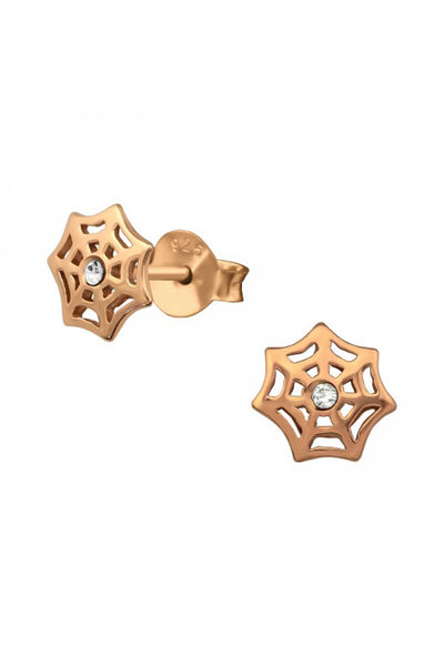 Sterling Silver Spider Ear Studs - RG