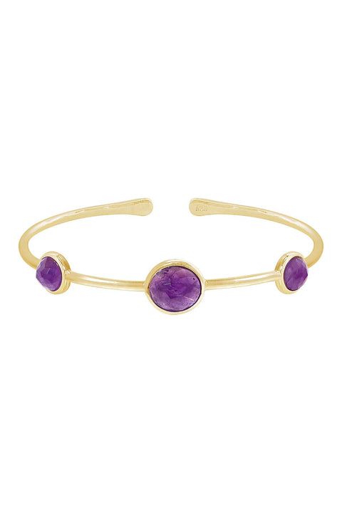 Amethyst Cuff Bracelet - GF