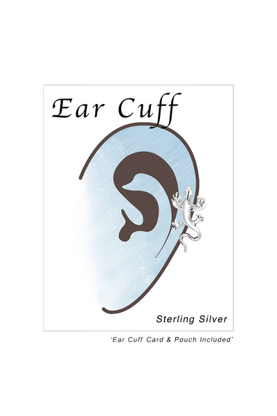 Sterling Silver Lizard Ear Cuff - SS