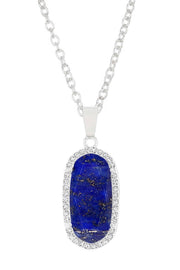 Lapis Halo Pendant Necklace - SF