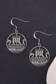 Viking Ship Earrings - SF