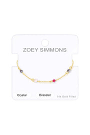 Pink Austrian Crystal Bracelet - GF
