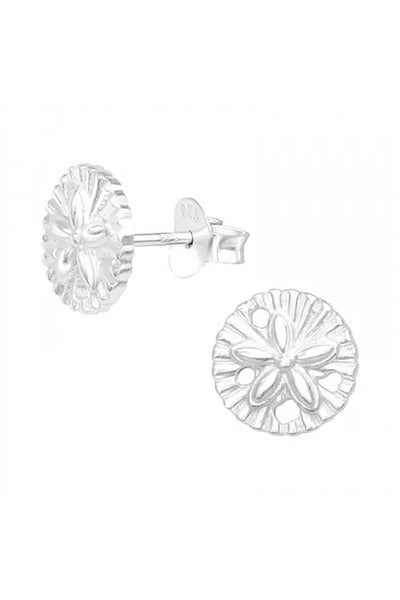 Sterling Silver Flower Ear Studs - SS