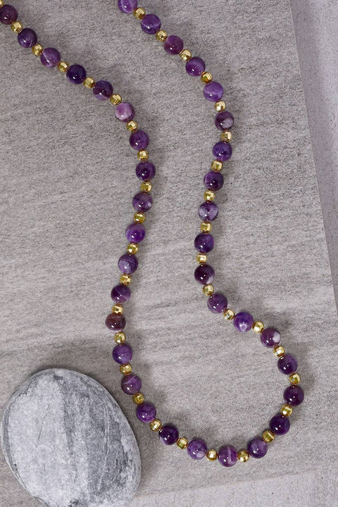 Amethyst Chakra Necklace - GF