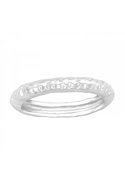 Sterling Silver Patterned Ring - SS