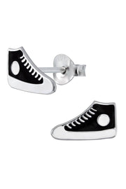 Sterling Silver Sneaker Post Earrings - SS