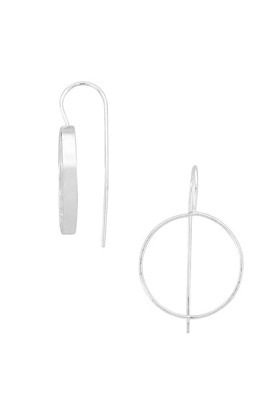 Sterling Silver Freeform Threader Earrings - SS