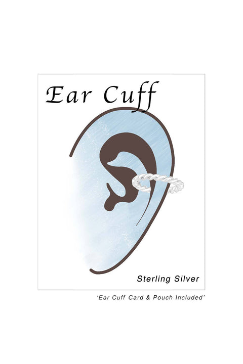 Sterling Silver Twisted Ear Cuff - SS