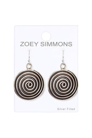 Mandala Swirl Drop Earrings - SF