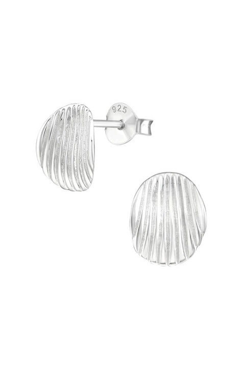 Sterling Silver Shell Ear Studs - SS