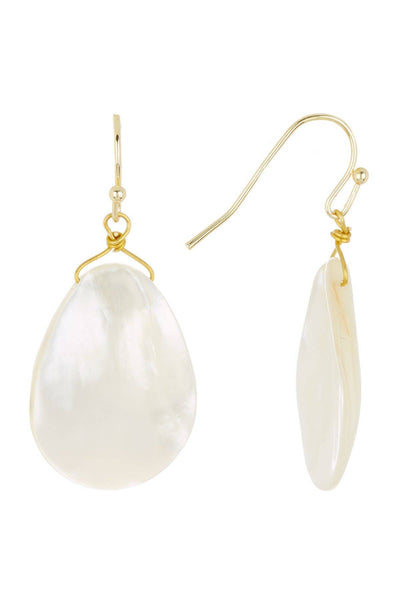 Mother Of Pearl Drop Earrings - GF