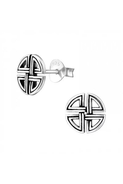 Sterling Silver Celtic Ear Studs - SS