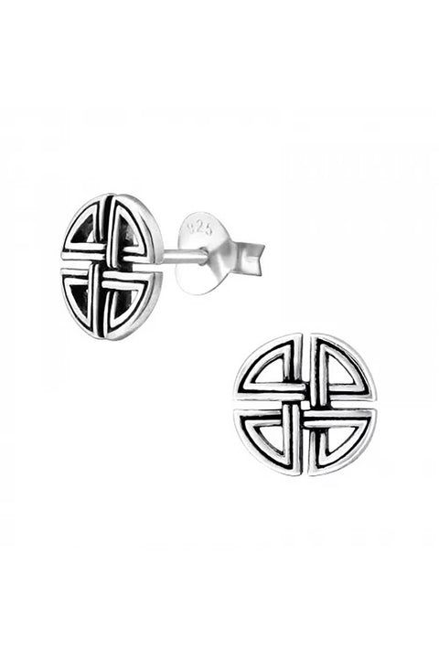 Sterling Silver Celtic Ear Studs - SS
