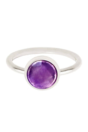 Amethyst Petite Cabochon Ring - SF