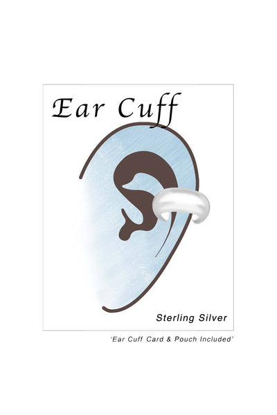 Sterling Silver Plain Ear Cuff - SS