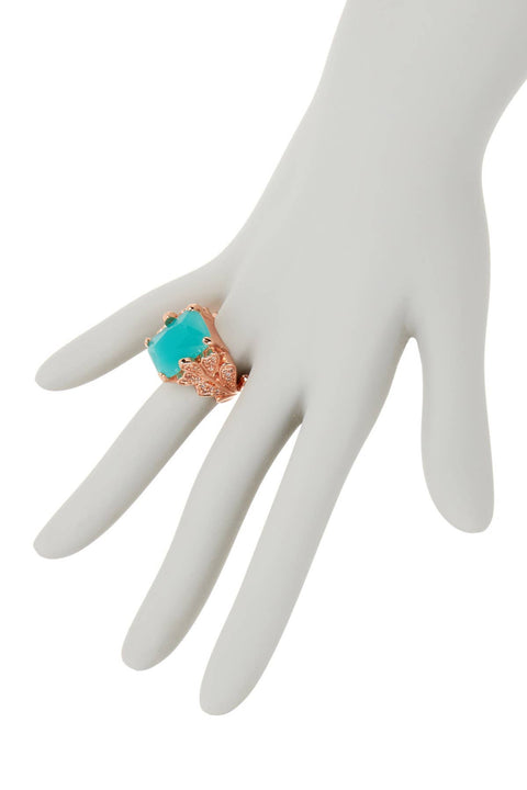 Amazonite Crystal Garden Ring - SF