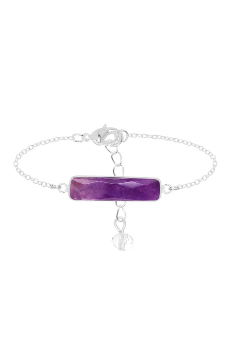 Amethyst Bar Bracelet - SF