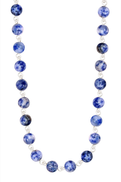 Lapis Mala Beaded Necklace - SF