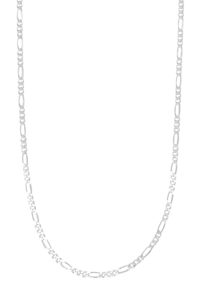 Sterling Silver Italian Figaro Chain 2 mm x 20" - SS